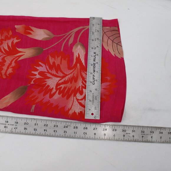 Paulmi & Harsh Pants Women Small Rani Pink Floral Printed Pleated Wide Leg lined - Picture 11 of 13